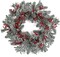 Artificial Christmas Wreath 20 Inch Christmas Wreaths for Front Door Winter Wreath with Red Holly Berries Pine Cones for Front Doors Xmas Winter Holiday Indoor and Outdoor